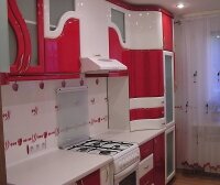 Кухня МДФ в ПВХ пленке фигурная