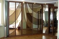 Зеркальный шкаф купе тонированный