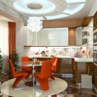 Кухня МДФ в ПВХ пленке комбинированая