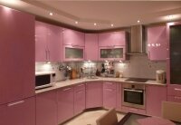 Кухни из МДФ крашенный Pink
