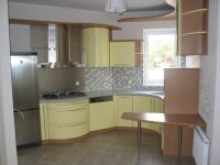 Кухня МДФ в ПВХ пленке лимонная