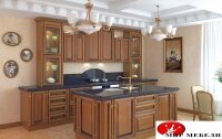 Кухня шпон золотистой груши
