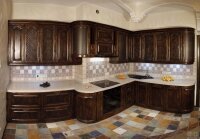 Кухня из дерева массив Ольха ретро