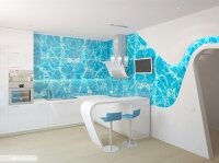 Кухня с фотопечатью Дизайнерская Океан